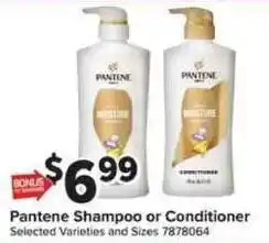 Giant Food Pantene Shampoo or Conditioner offer