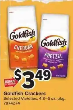 Giant Food Goldfish Crackers offer