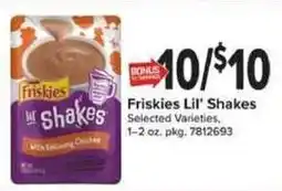 Giant Food Friskies Lil' Shakes offer