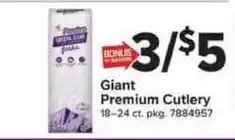 Giant Food Giant Premium Cutlery offer
