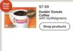 Walgreens Dunkin' Donuts Coffee offer