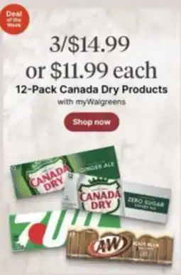 Walgreens Canada Dry Products offer
