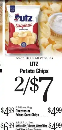 Morton Williams Utz potato chips offer