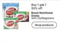Walgreens Boost Nutritional Drinks offer