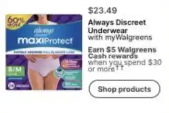 Always Discreet Underwear