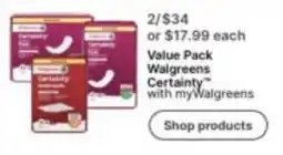 Walgreens Walgreens Certainty offer