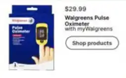 Walgreens Walgreens Pulse Oximeter with myWalgreens offer