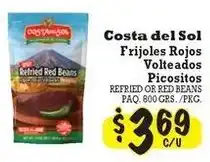 La Michoacana Costa del Sol refried red beans offer
