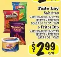 La Michoacana Frito Lay Sabritas offer