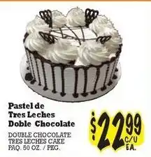 La Michoacana Pastel de Tres Leches Doble Chocolate offer