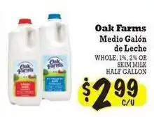 La Michoacana Oak Farms Skim Milk offer