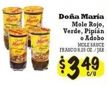 La Michoacana Doña María Mole Rojo, Verde, Pipián o Adobo Mole Sauce offer