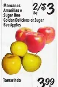 Fiesta Mart Golden Delicious or Sugar Bee Apples offer