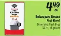 Fiesta Mart First Street Tall Kitchen Bags offer