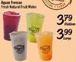Fiesta Mart Aguas Frescas Fresh Natural Fruit Water offer