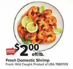 Giant Food Fresh Domestic Shrimp offer