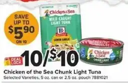 Giant Food Chicken of the Sea Chunk Light Tuna offer