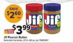 Giant Food Jif Peanut Butter offer