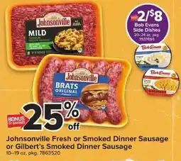 Giant Food Johnsonville Fresh or Smoked Dinner Sausage or Gilbert's Smoked Dinner Sausage offer