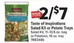 Giant Food Taste of Inspirations Salad Kit or Potato Trays offer