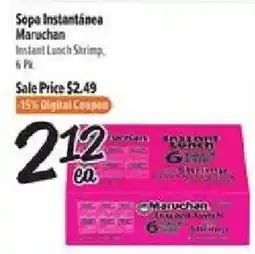 El Super Maruchan instant lunch shrimp offer