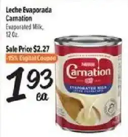 El Super Carnation evaporated milk offer