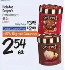 El Super Dreyer's Frozen Dessert offer