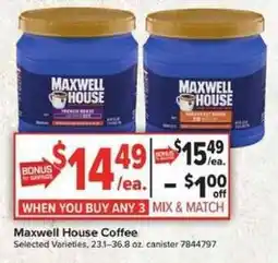 Giant Food Maxwell House Coffee offer
