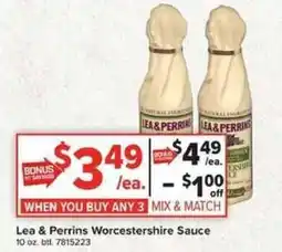 Giant Food Lea & Perrins Worcestershire Sauce offer