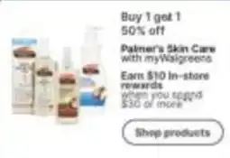 Walgreens Palmer's Skin Care offer