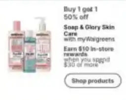 Walgreens Soap & Glory Skin Care offer