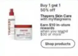 Walgreens Thayers Skin Care offer