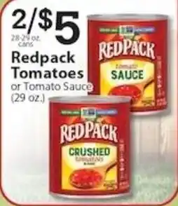Associated Redpack tomatoes or tomato sauce offer