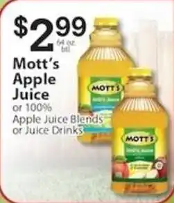 Associated Mott's Apple Juice offer