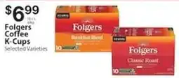 Associated Folgers coffee k-cups offer