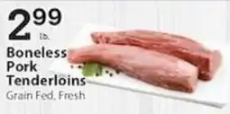 Associated Boneless Pork Tenderloins offer