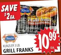 Karns Kunzler grill franks offer