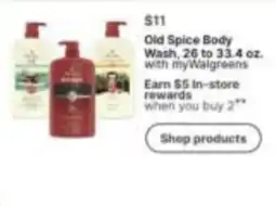 Walgreens Old Spice Body Wash offer