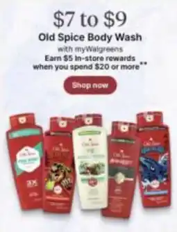 Walgreens Old Spice Body Wash offer