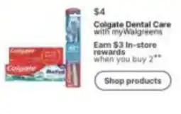 Walgreens Colgate Dental Care offer