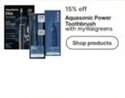 Walgreens Aquasonic Power Toothbrush offer
