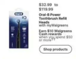 Walgreens Oral-B Power Toothbrush Refill Heads offer