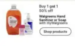 Walgreens Walgreens Hand Sanitizer or Soap offer