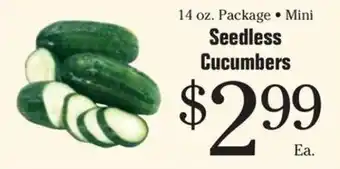 Mini Seedless Cucumbers