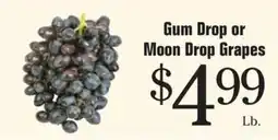 Morton Williams Gum Drop or Moon Drop Grapes offer