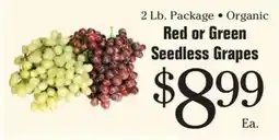 Morton Williams Red or Green Seedless Grapes offer