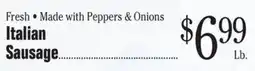 Morton Williams Italian Sausage offer