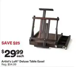 Michaels Artist's Loft Deluxe Table Easel offer