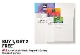 Michaels All Artist's Loft Back-Stapled & Gallery Wrapped Canvas offer