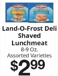 Hays Supermarket Land-O-Frost Deli Shaved Lunchmeat offer